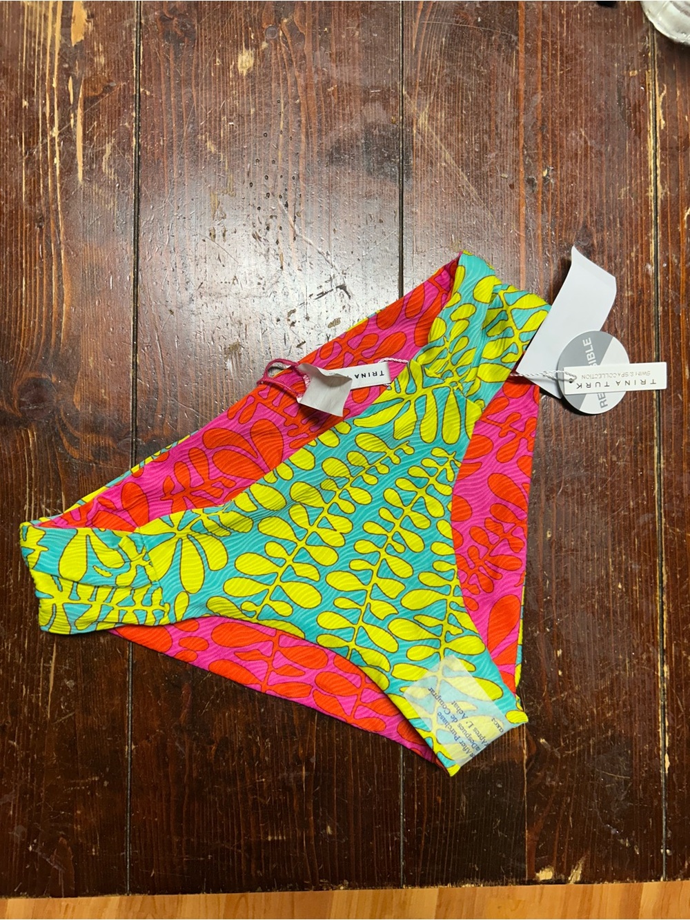 Trina Turk NEW reversible bikini bottom size 8 medium